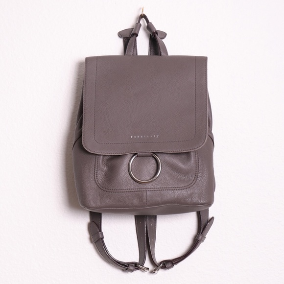 Sanctuary Handbags - Sanctuary Grey Leather Backpack